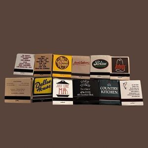 12 Vintage Restaurant Matchbooks Perkins Ground Ground Arbys Minneapolis Mn Unst